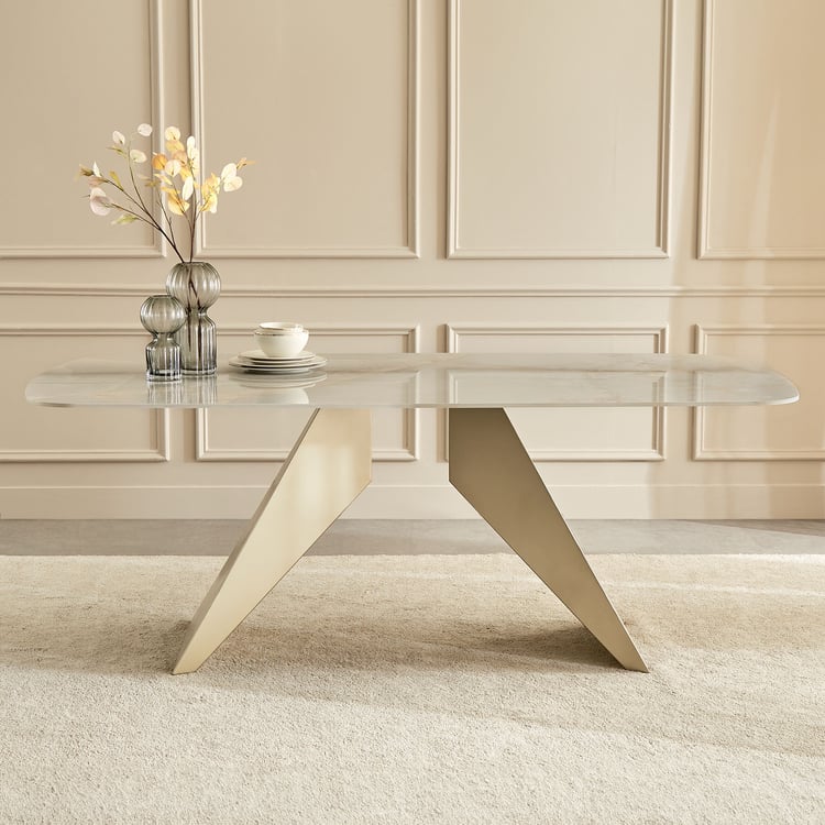 Modern Stone Top Dining Table