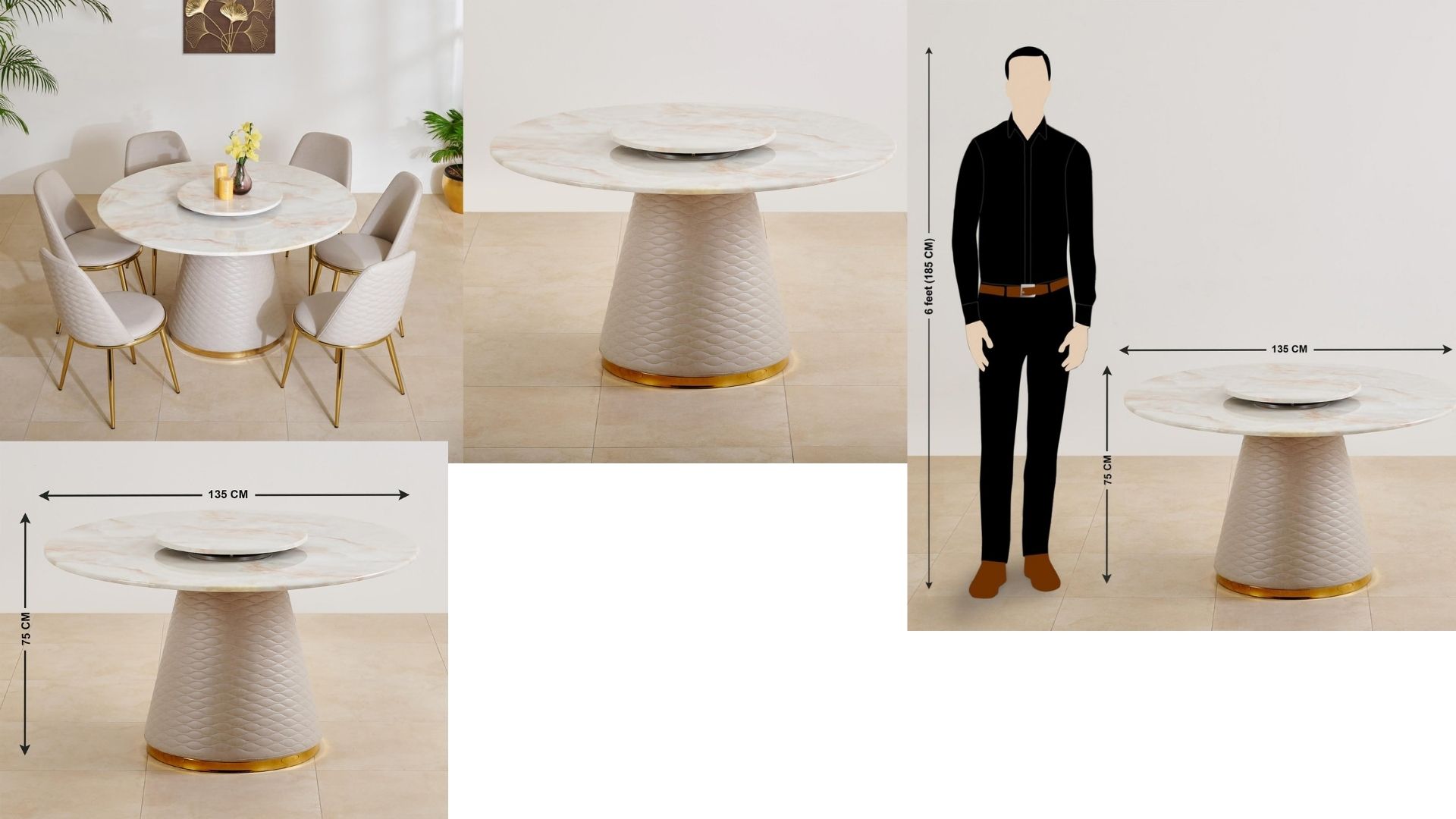 Rounded Shape coffee center table